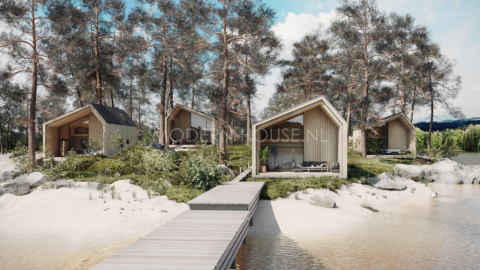 Plans of cottages, houses, garden houses & offices and development projects