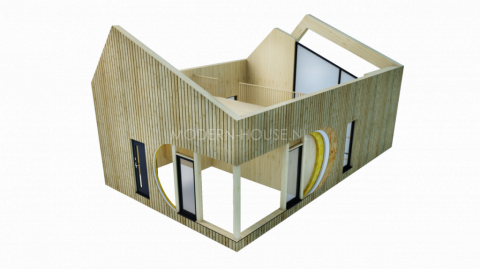 Materials for complete EXTERIOR (without windows, with the production of frame wooden construction)